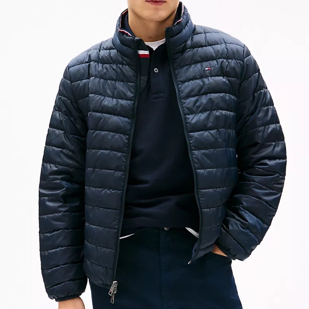 Tommy Hilfiger Men's Navy Packable Puffer Coat